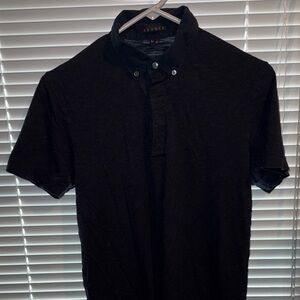 Black Casual Button Down Shirt